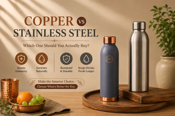 Copper Water Bottle vs Stainless Steel Bottle: Which One Should You Actually Buy?