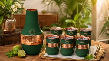 Copper Jar with Glass Set: The Elegant Wellness Combo That's Trending in Indian Homes