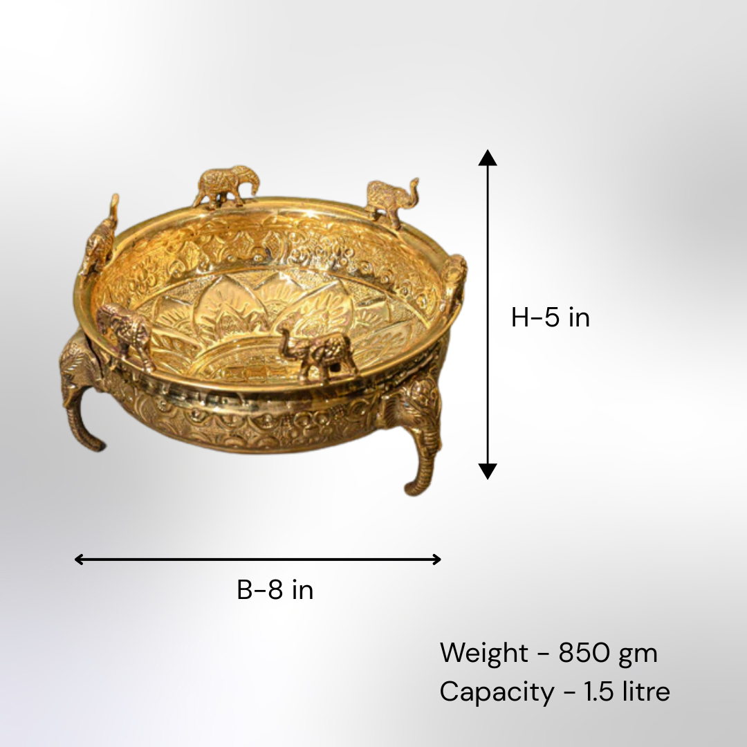 Brass Urli size 5 in