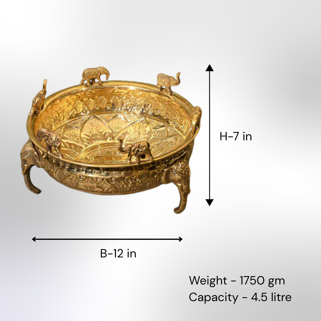 Brass Urli size 7 in