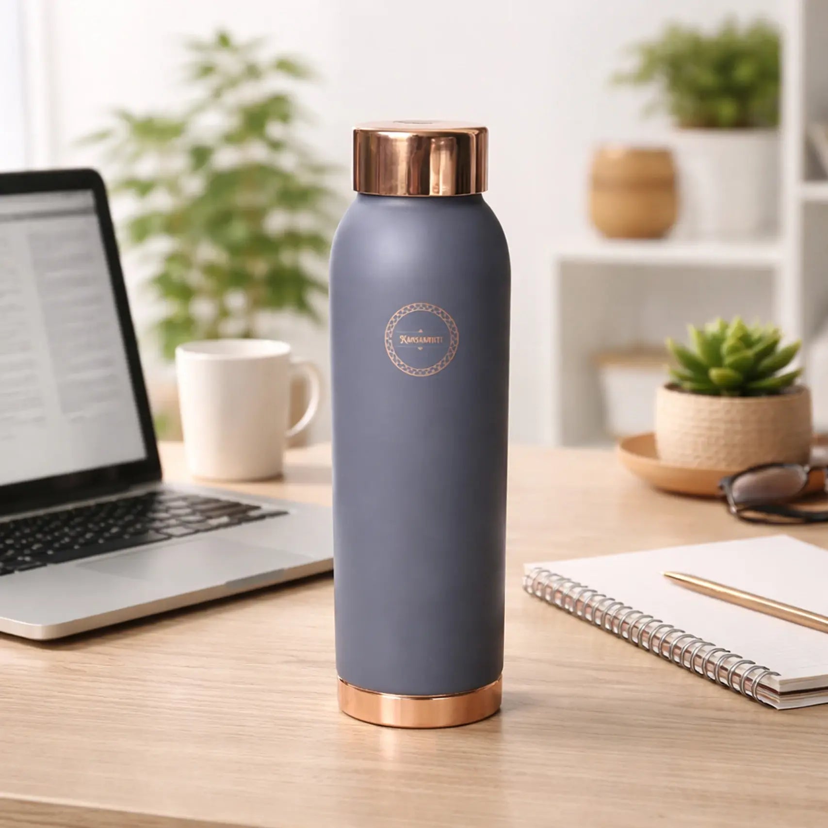Gray Jumbo Copper Bottle