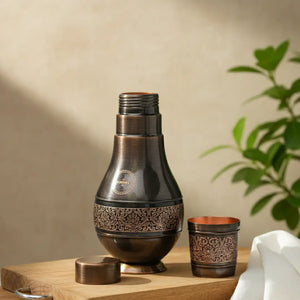 Antique Pear Copper Jar & Glass Set 1.2L / Tamba Set