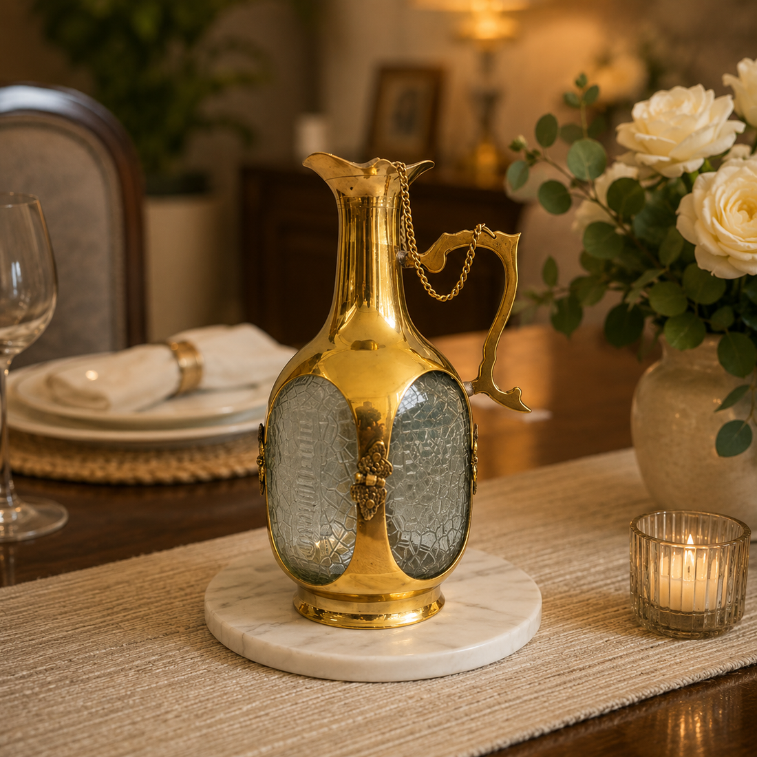 Brass Wine Bottle