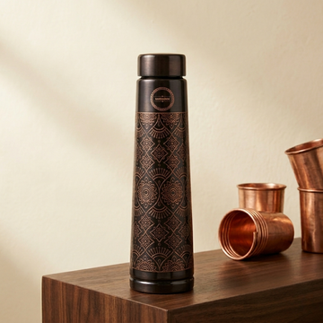Antique Tower Copper Water Bottle 950ml - Dual Finish
